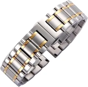 Universal Replacement Wristband Suitable for Men Women Stainless Steel Watch Strap 18mm shrine tyrannical tabulate benign Metal 