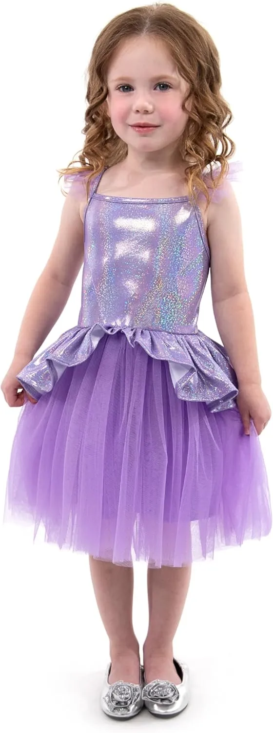 Up Costume - grind intentionally future brace Jules Machine Washable Child Pretend Play Dress with No Glitter Little Adventures Lilac Tutu Princess Dress 