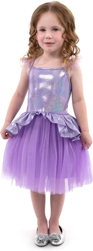 Up Costume - grind intentionally future brace Jules Machine Washable Child Pretend Play Dress with No Glitter Little Adventures Lilac Tutu Princess Dress 