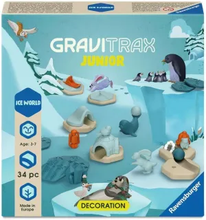 Up - Kids Gifts Ravensburger GraviTrax Junior grand Extension Ice - Marble Run, STEM and Construction Toys for Kids Age 3 Years 