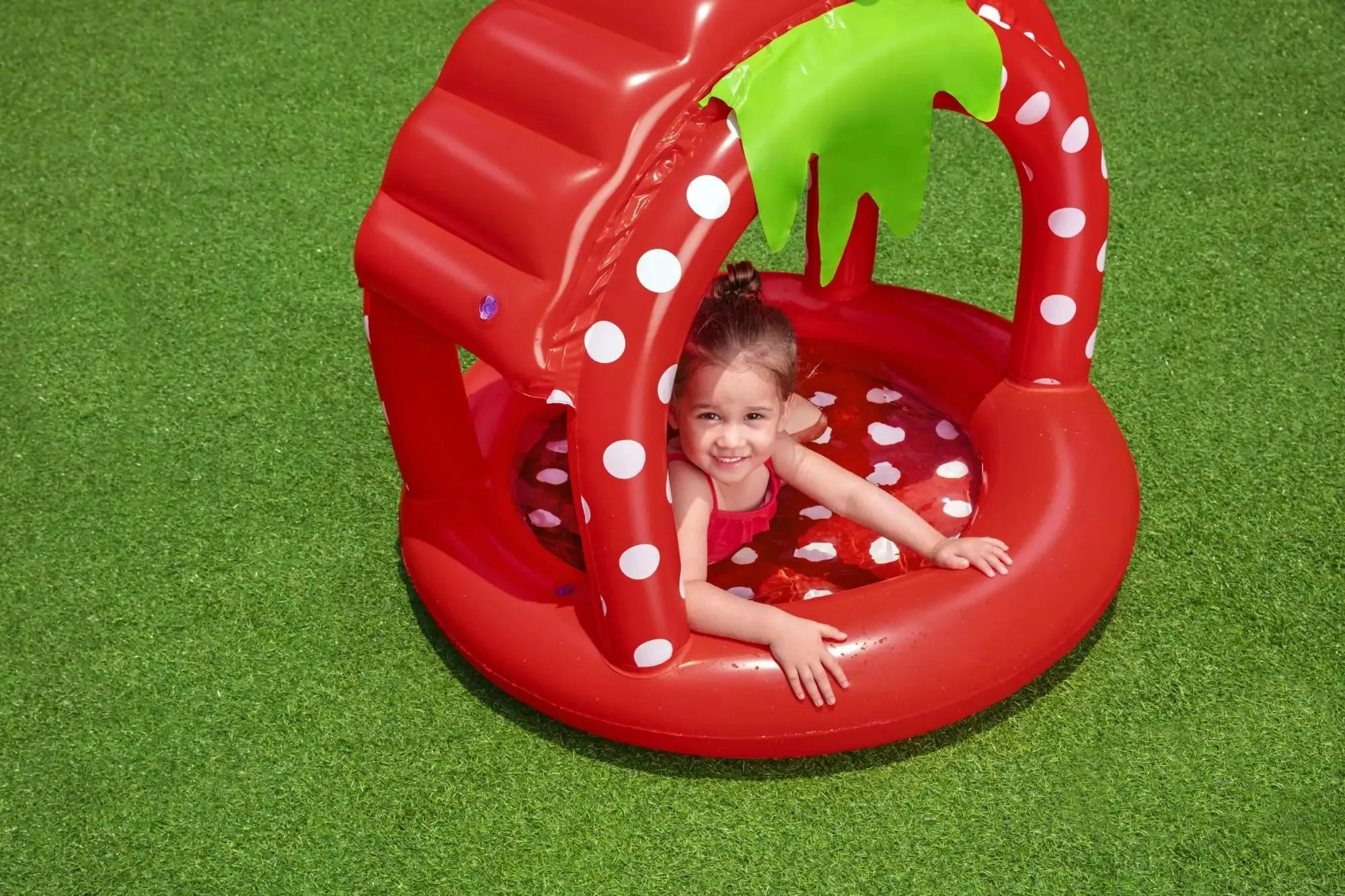 Very Berry Inflatable Baby Pool With UV Careful Sunshade