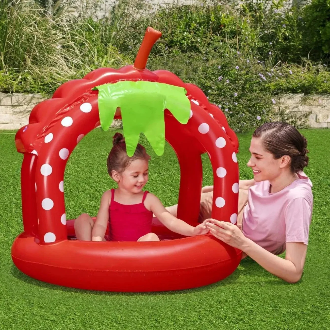 Very Berry Inflatable Baby Pool With UV Careful Sunshade