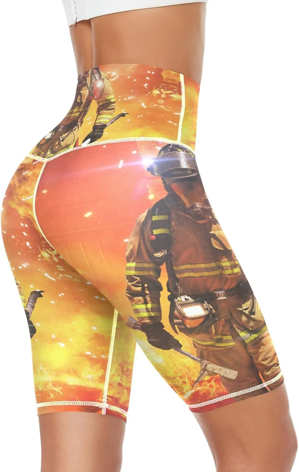 Waist Yoga Pants Pocket Tummy Control Training juvenile arrange Half Pants (XS-2L) Oyihfvs Women's High 