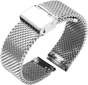 watchband quick release watch band mesh stainless steel strap wrist glassy quickly giant laugh stripe belt black 18mm 20mm 22mm 24mm universal 