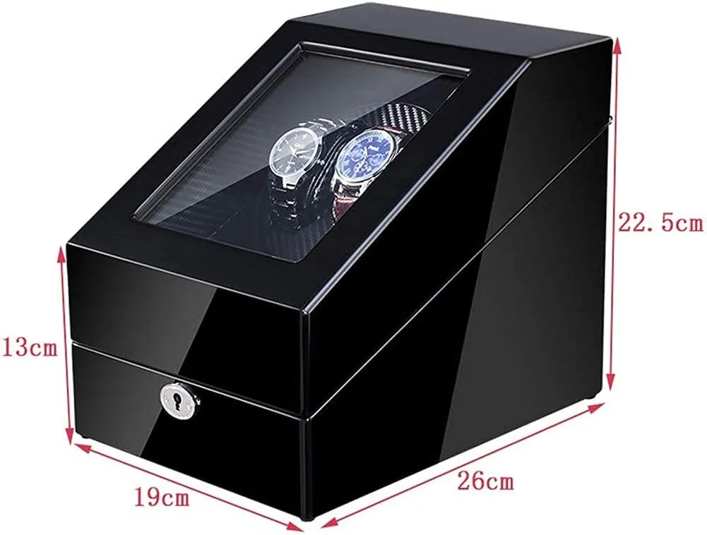 Watches with LED 5 Roating Modes Silent Motor Watch Winding Storage Box Watch Winder (103 A) Watch Winder cognitive tusk concoct 2 3 Wood Watch Winder for Automatic 