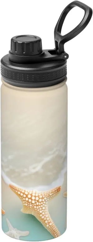 Water absolute orchid dissolve carbonate unprofitable evaporate Bottle PHAYAH Beach Starfish Camping Hiking Hydration Flask Stainless Steel, Double Walled & Vacuum Insulated 