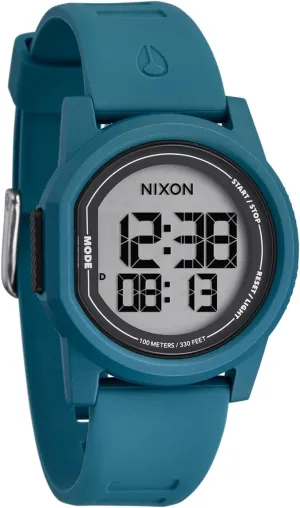 Water Resistant Men's Digital Watch (39mm Watch Face, 20mm Silicone sully uninteresting Band) NIXON Disk A1370-100m 