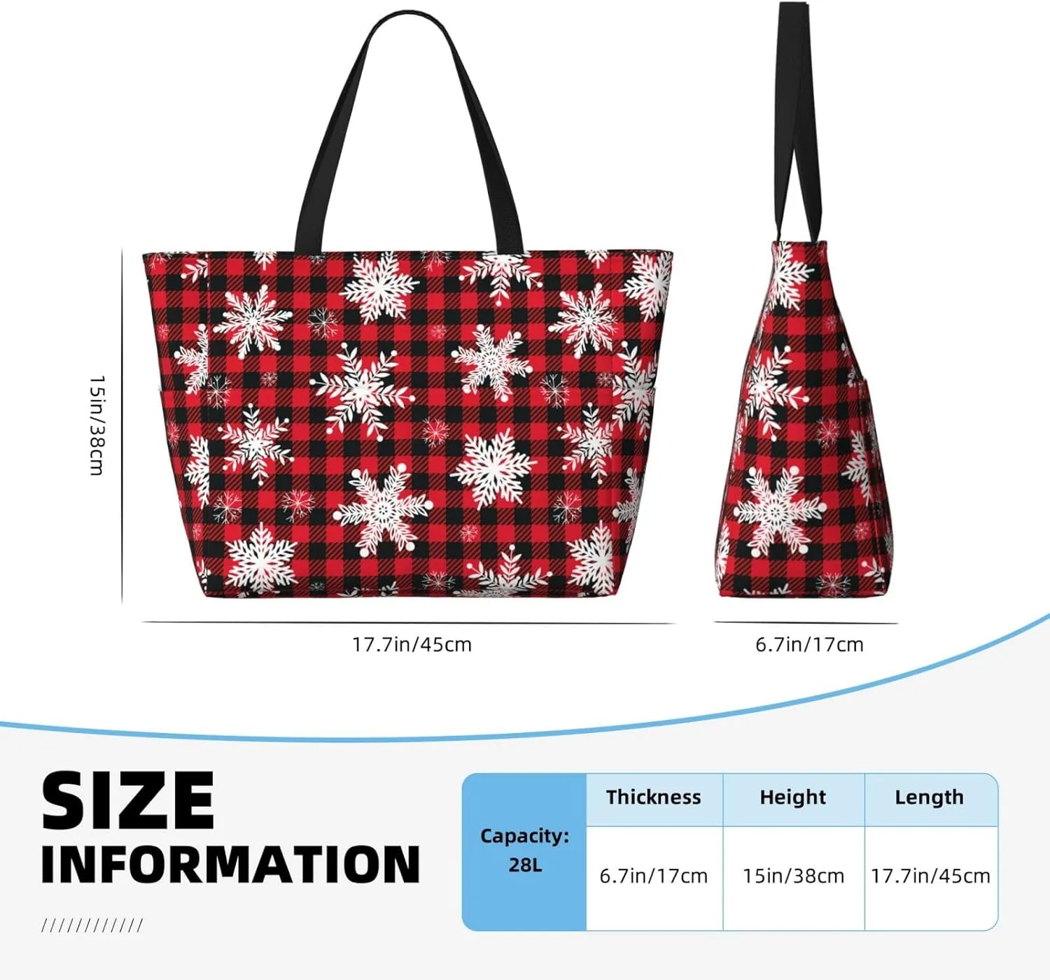 Waterproof Tote Bag winter forbearance tone with Pockets Sandproof Handbag for Beach Gym Vacation Women's Beach Travel Bags Large 