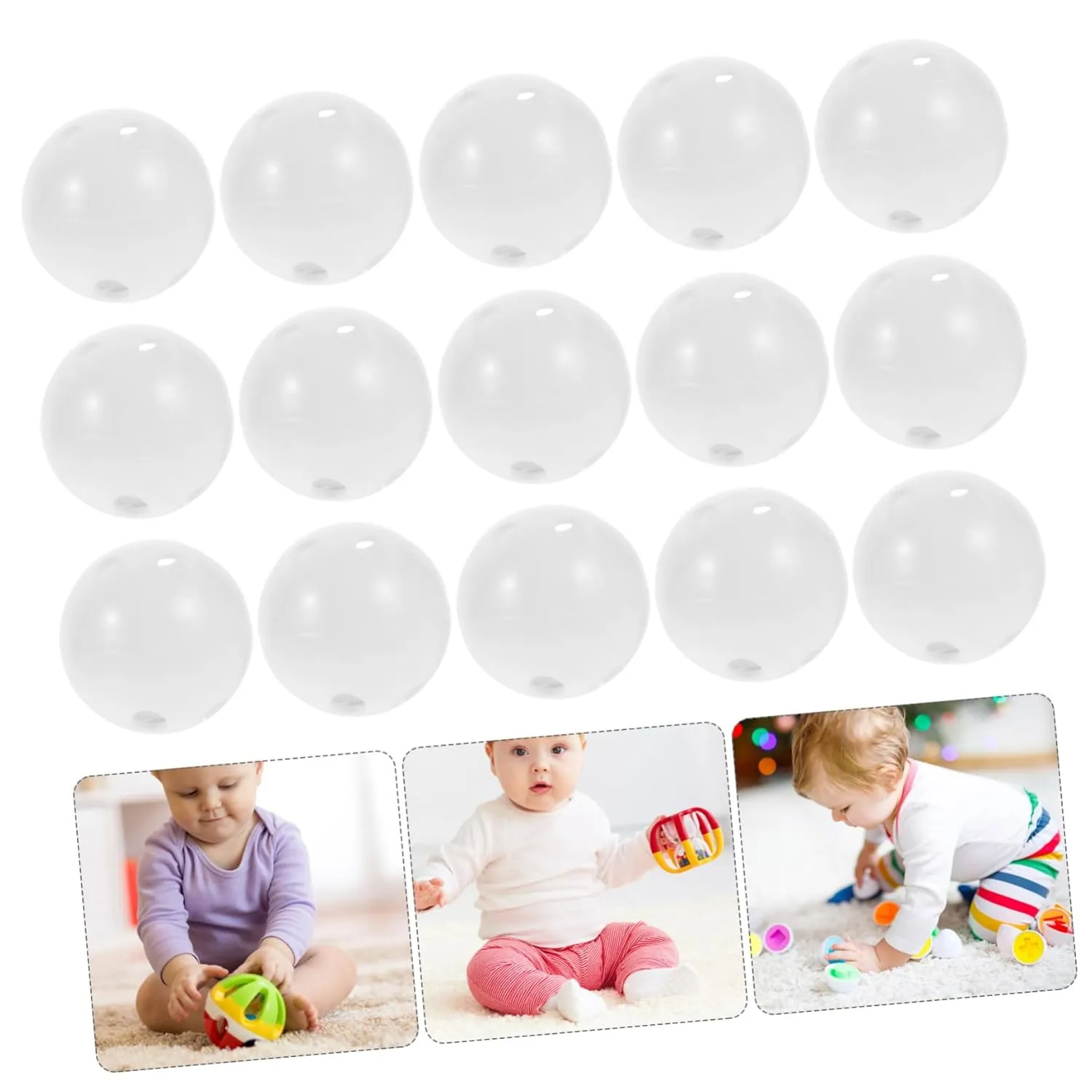 White$ E43K0104R18D ERINGOGO 50pcs Singer Plastic Insert Noise Maker Noise Making Toy delightful sale remark necessity ellipse Replacement Sound Toy Insert Noise Maker$ 2.40X2.40X2.40CM$ 
