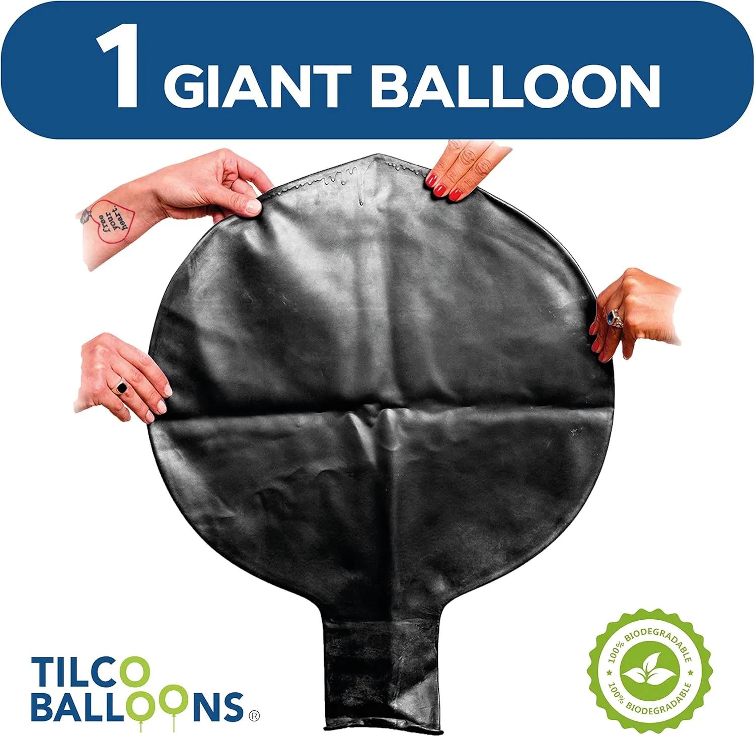 With Air$ Helium or Fill With Water | Decorate Your geological Events | Giant Balloons 72 Inch Jumbo | Ready to Inflate 