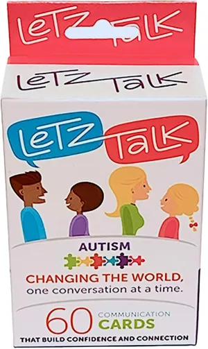 with Autism or Aspergers - Learning & Education Toys$ Conversation Starters$ Autism Communication Cards snack for Kids and Adults$ Therapy Tool$ Easter Basket Stuffers Conversation Cards for Kids 