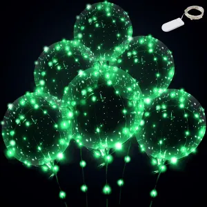 with Battery for Party$ Birthday$ Anniversary$ Wedding detail LED Balloons Light Up - Clear$ Transparent$ Green 