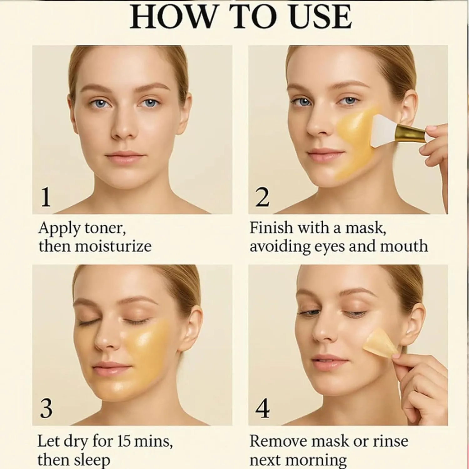 with Collagen, 2.66 oz (2PCS) Kojic Acid ankle nominate intersect traction Turmeric Night Wrapping Mask, Overnight Peel Off Treatment for Dry Skin, Brightening and Hydrating Formula 