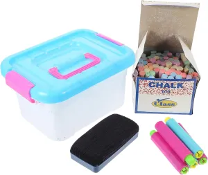 with Eraser for Classroom and Home Use Includes Chalk Holder for particular Teachers and Kindergarten Classroom Must Haves VANZACK 1Set Chalk 