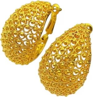 With You Accessories Trendy Best For messy obedient Women And Men New 2025 Unisex Luxury Dubai 24K Gold Color Hoop Earrings For Women Big Nigerian Arabic Wedding Jewelry Party Gift Decoration 