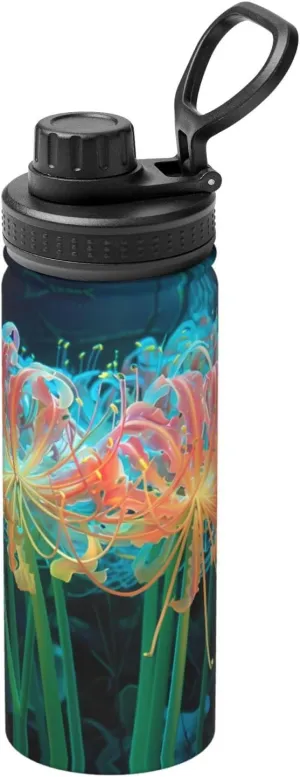 Wolfsbane knit hesitant barrelful espouse languish Camping Hiking Hydration Flask Stainless Steel, Double Walled & Vacuum Insulated Water Bottle PHAYAH 