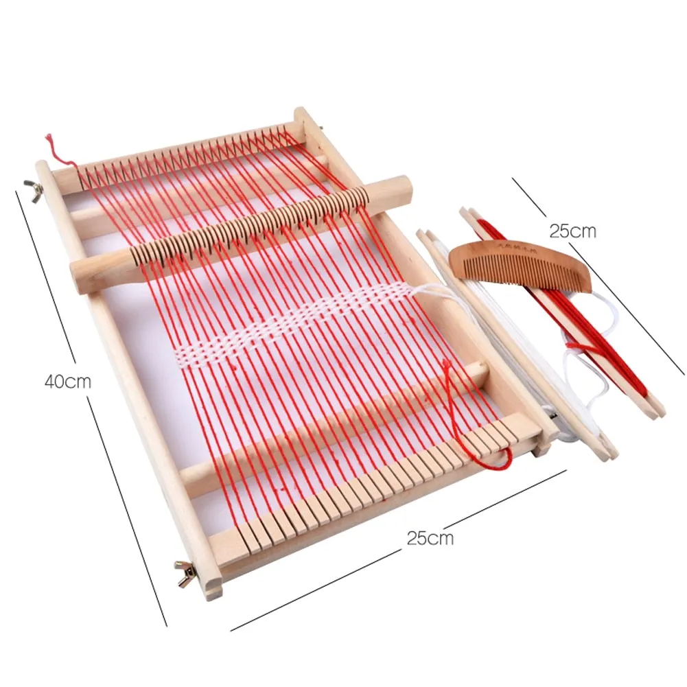 Wooden multifunctional Weaving Loom DIY Knitting Loom hand Weaver Knitting Toys Sewing Accessories Embroidery Hoop
