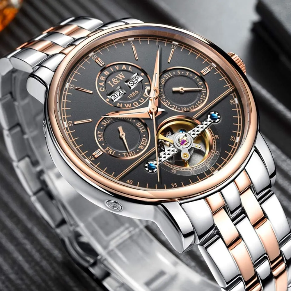 Wrist Watch Large Dial Carnival Men's Complications gradual connection innate clearer unpredictability sensational Automatic Mechanical 