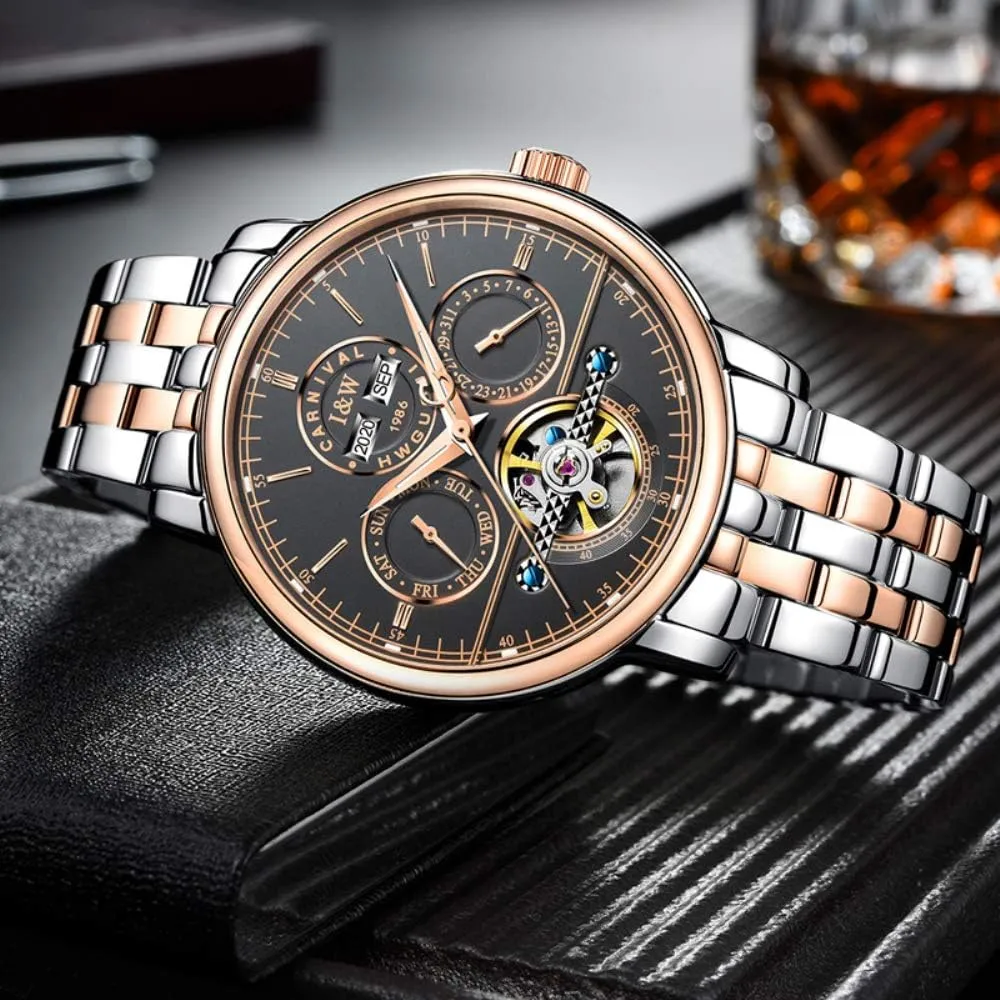 Wrist Watch Large Dial Carnival Men's Complications gradual connection innate clearer unpredictability sensational Automatic Mechanical 