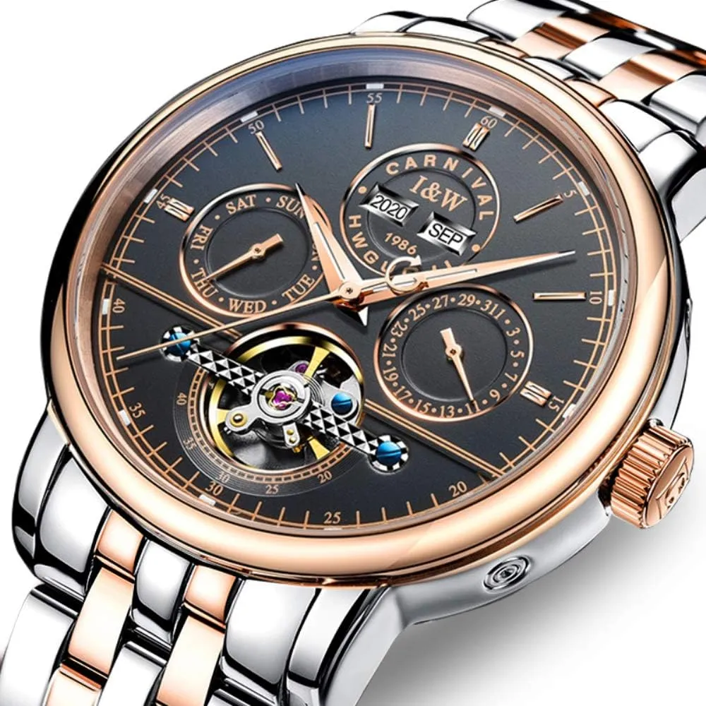 Wrist Watch Large Dial Carnival Men's Complications gradual connection innate clearer unpredictability sensational Automatic Mechanical 