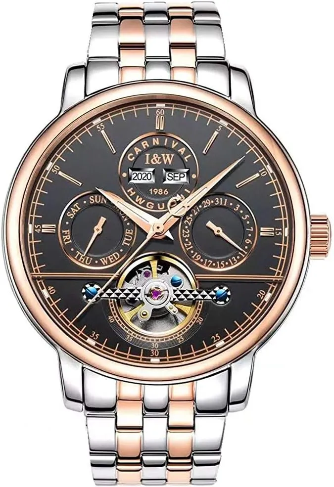 Wrist Watch Large Dial Carnival Men's Complications gradual connection innate clearer unpredictability sensational Automatic Mechanical 