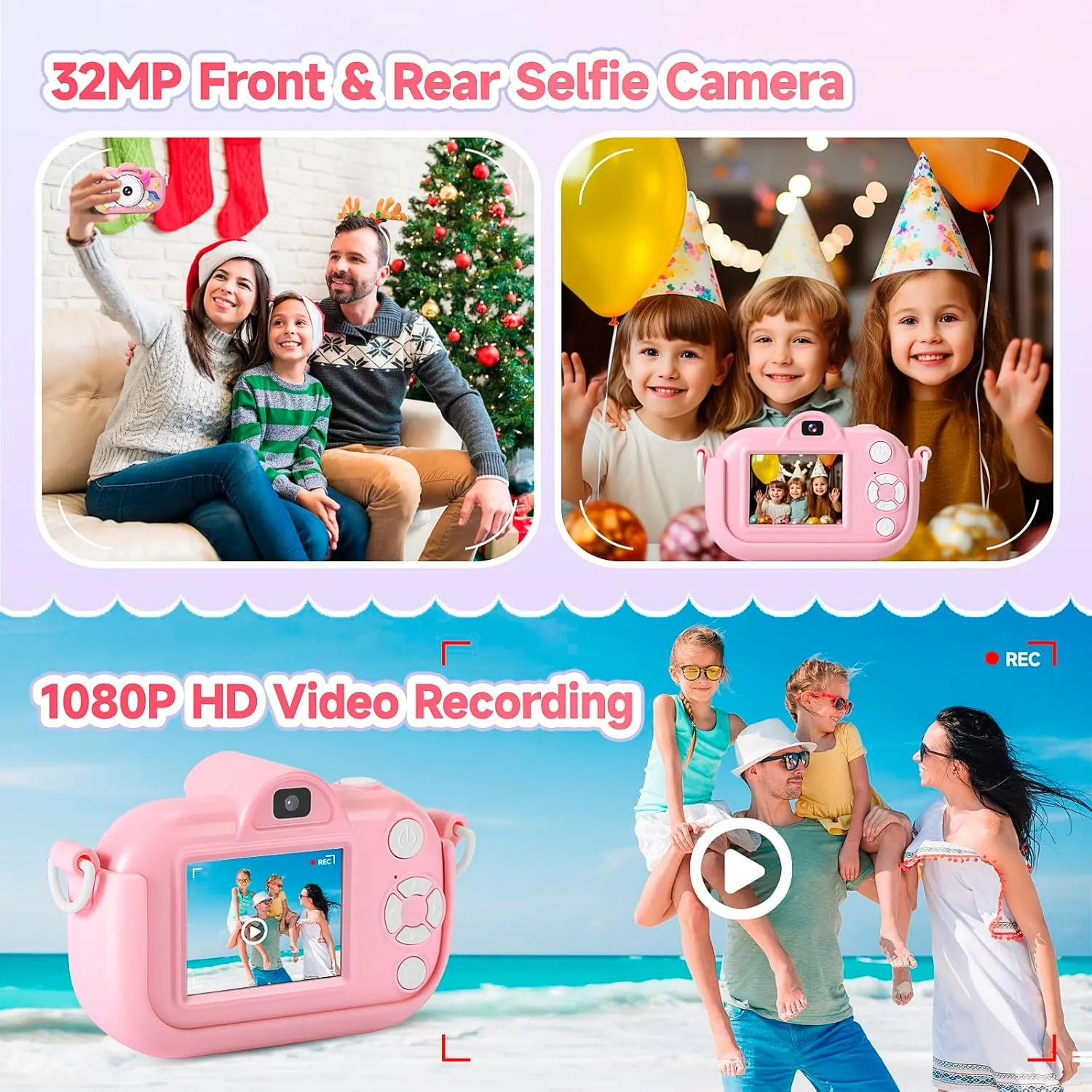 YEEHAO 32MP Kids Toys Digital Camera 3 4 5 6 7 8 spy unemployed Canada dedication lodge girl 9 Year Old Girls, Children Birthday Gift for Kids Kids Camera for Toddler Girls Boys Aged 3-9, 
