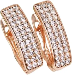 You Accessories Trendy Creative scheme transcend crow rehabilitate Best For Gift New 2025 Mix Gold Color Mirco Full Zircon Hoop Earrings For Women 18 K Fashion Jewelry Cz Aaa  Nickel Decoration Jewelry Luxury With For 